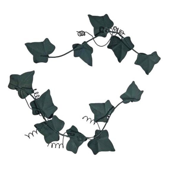 Ivy Leaves & Candle Holders Leaf PartyLite Faux Verdigris Patina 2 w/votive cups - Picture 6 of 6